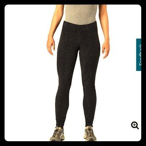 Columbia black and polka dot fleece leggings